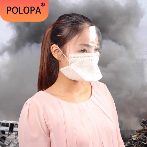 火灾逃生口罩消防浓烟求生护眼面罩防烟防pm2.5自带水包应急使用 - 图1