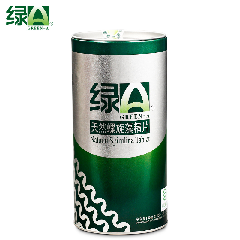 绿A天然螺旋藻精片0.5g*6*50袋300粒云南官方正品厂家授权 - 图1