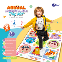 Childrens Electric Music Hop Dance Blanket Puzzle Early Teach Cartoon Girl Stampede Singing And Dancing Interactive Electronic Violin Toy