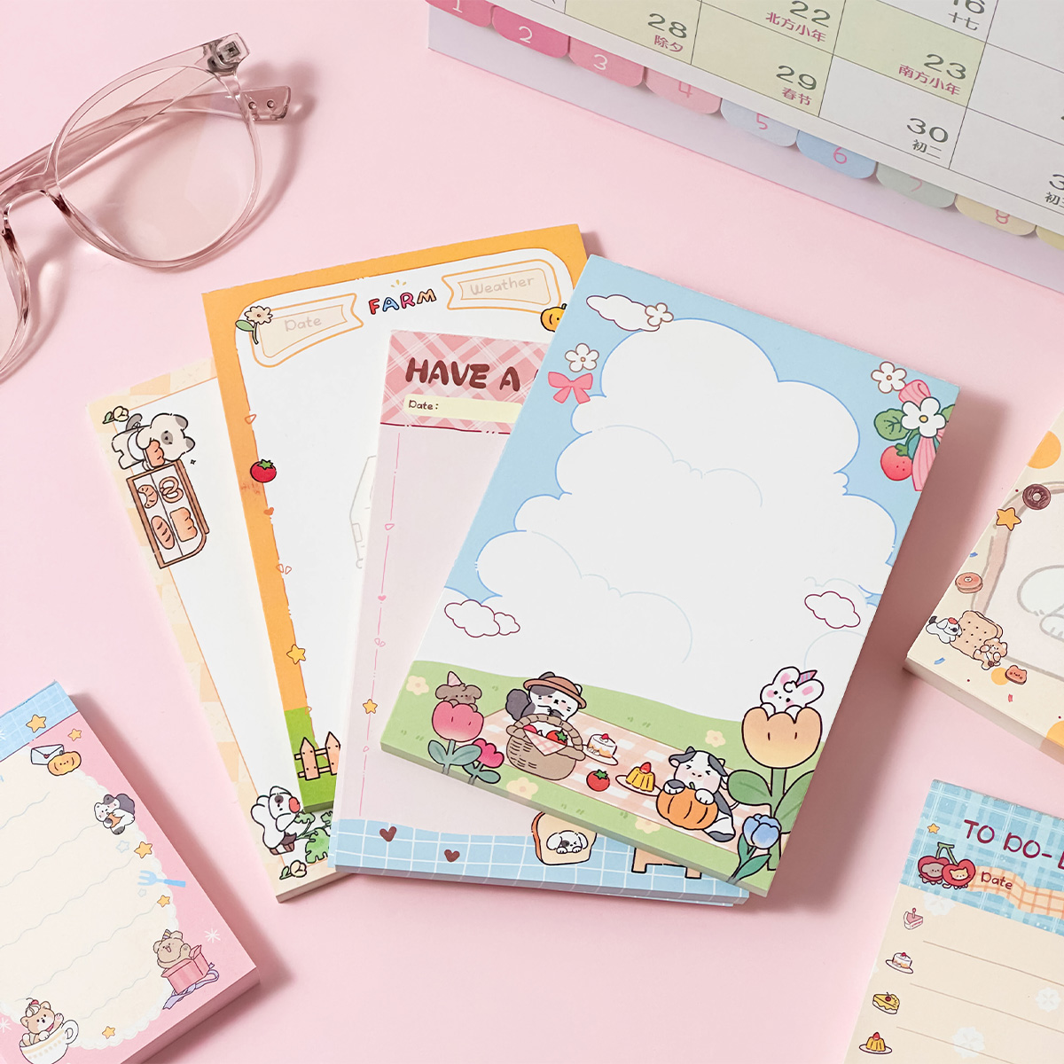 三年二班创意便利贴学生卡通便签本子可爱小本子可撕无粘性备忘录 - 图3