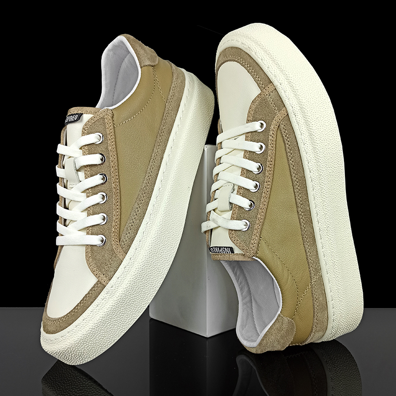 黑色板鞋男设计感小众潮流男鞋真皮软面头层牛皮休闲鞋子流行男鞋,淘宝优惠券,粉丝福利购,淘宝优惠卷