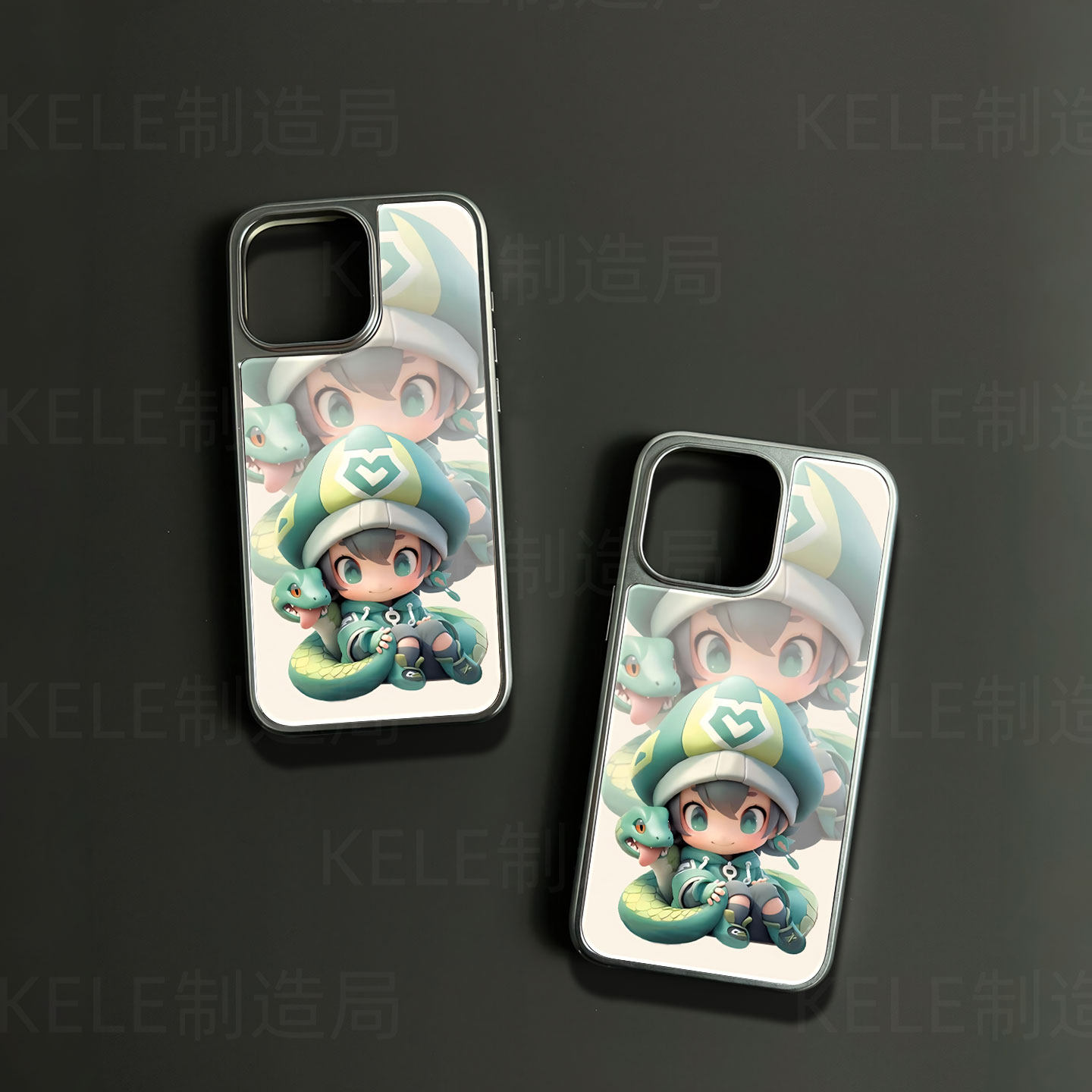 青蛇萌童电镀玻璃黑框磨砂手机壳适用苹果iphone17promax华为VIVOIQOO12PRO华为P60PRO小米15ULTRA华为PURA80,淘宝优惠券,粉丝福利购,淘宝优惠卷