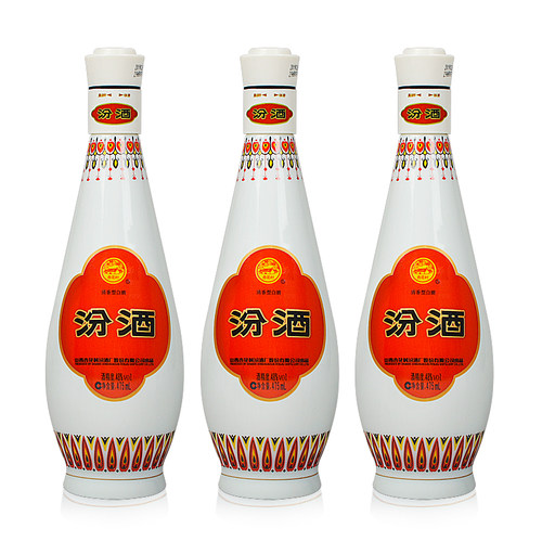 汾酒48度 乳白汾酒475ml*3瓶 乳玻 山西杏花村清香型国产白酒 - 图3