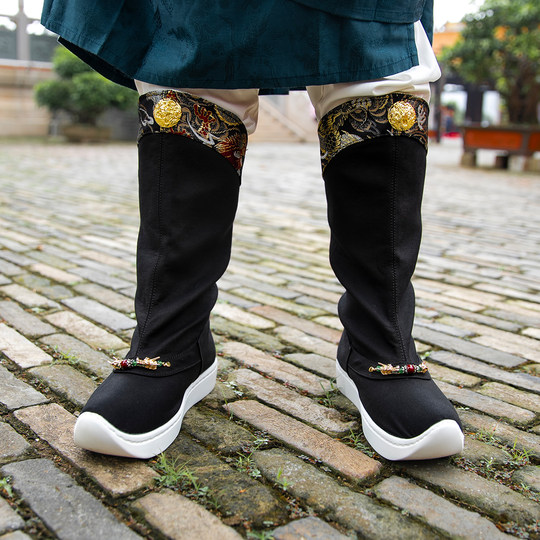 Wuyixiang Longbu Qingyun мыльные сапоги на толстой подошве, туфли жениха