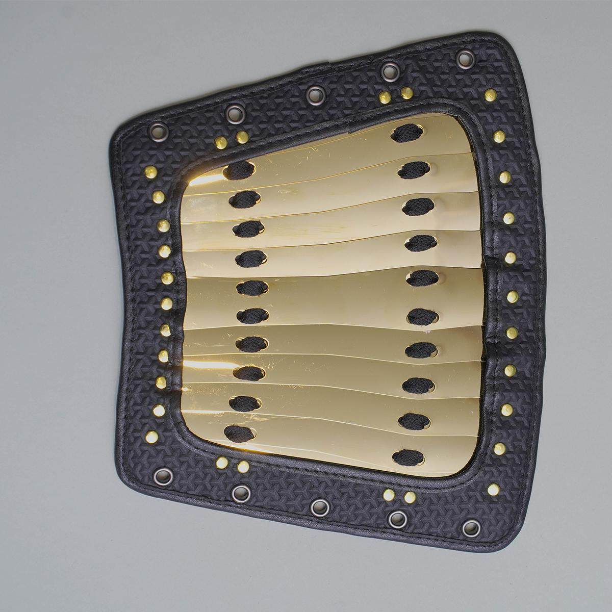 乌衣巷扎甲护臂金色不锈钢板甲汉服护腕一对男女传统甲胄配饰,淘宝优惠券,粉丝福利购,淘宝优惠卷