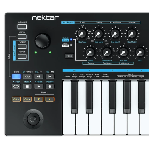 [Barbone] Nektar LX Mini 25 Ключ -переносные мобильные клавиатуры MIDI с барабанной площадкой