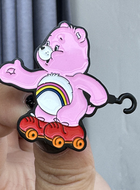 Care bear爱心小熊周边金属滴胶胸针徽章高清IP角色美版