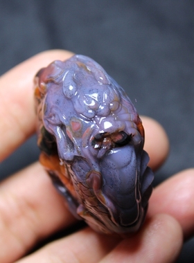 天然战国红玛瑙吊坠貔貅挂件配饰