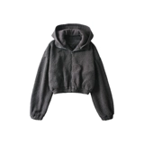 Съемная куртка с молнией с капюшоном, европейский стиль, свободный крой