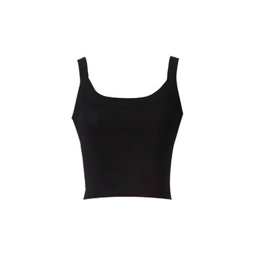 Базовые сексуальные короткие бретели, майка топ без рукавов, европейский стиль, в обтяжку, с открытой спиной