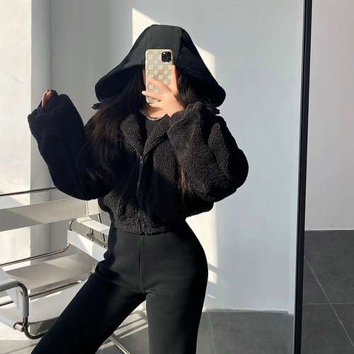 Съемная куртка с молнией с капюшоном, европейский стиль, свободный крой