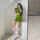 Butterfly print sexy T-shirt hip-hugging short skirt suit