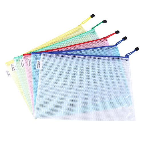 A4 Файл -пакет прозрачный сетевая игровая сумка на молнии студента водонепроницаем