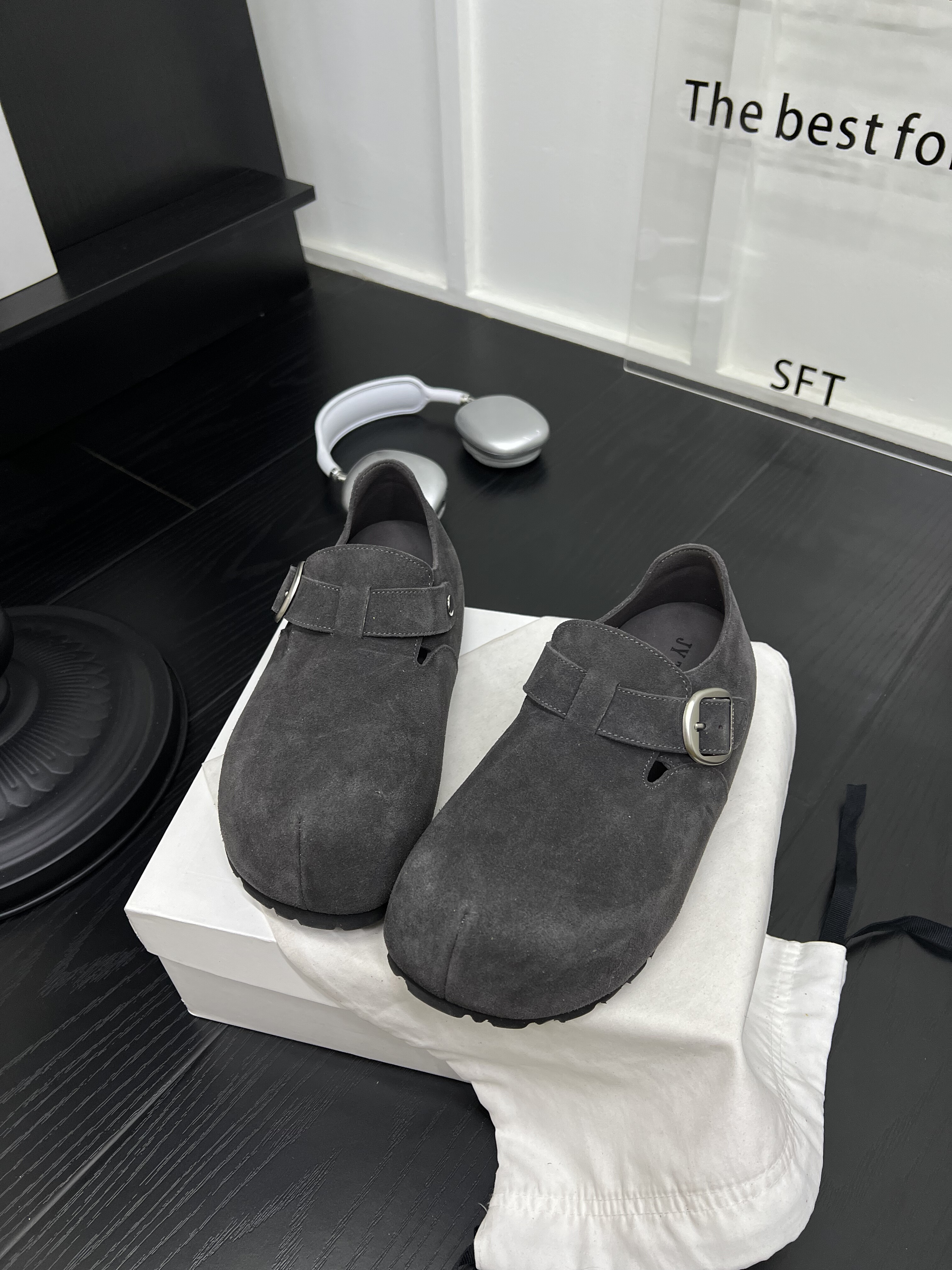 卡皮吧啦磨砂皮厚底一脚蹬卡扣勃肯鞋女爆款增高懒人鞋休闲鞋单鞋,淘宝优惠券,粉丝福利购,淘宝优惠卷