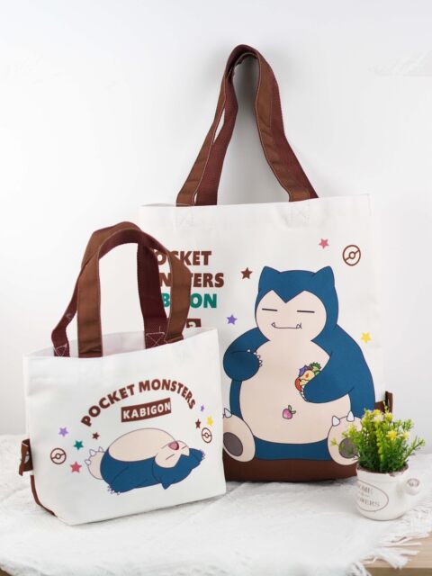 Pokémon Canvas Bag Pikachu Storage Shopping Bag