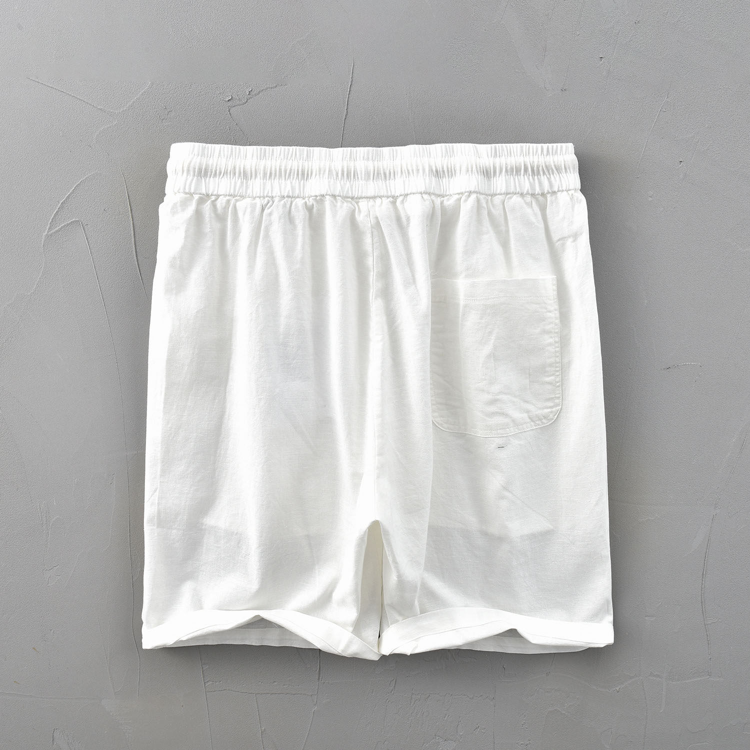 极麻日系基础松紧腰棉麻休闲裤男夏季抽绳百搭舒适宽松亚麻五分裤,淘宝优惠券,粉丝福利购,淘宝优惠卷