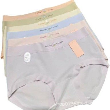 8095#新疆棉小花朵女士新款内裤7A抑菌蚕丝裤中腰舒适包臀三角裤,淘宝优惠券,粉丝福利购,淘宝优惠卷