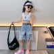 ເດັກຍິງ 2026 ສັ້ນ denim ລະດູຮ້ອນໃຫມ່