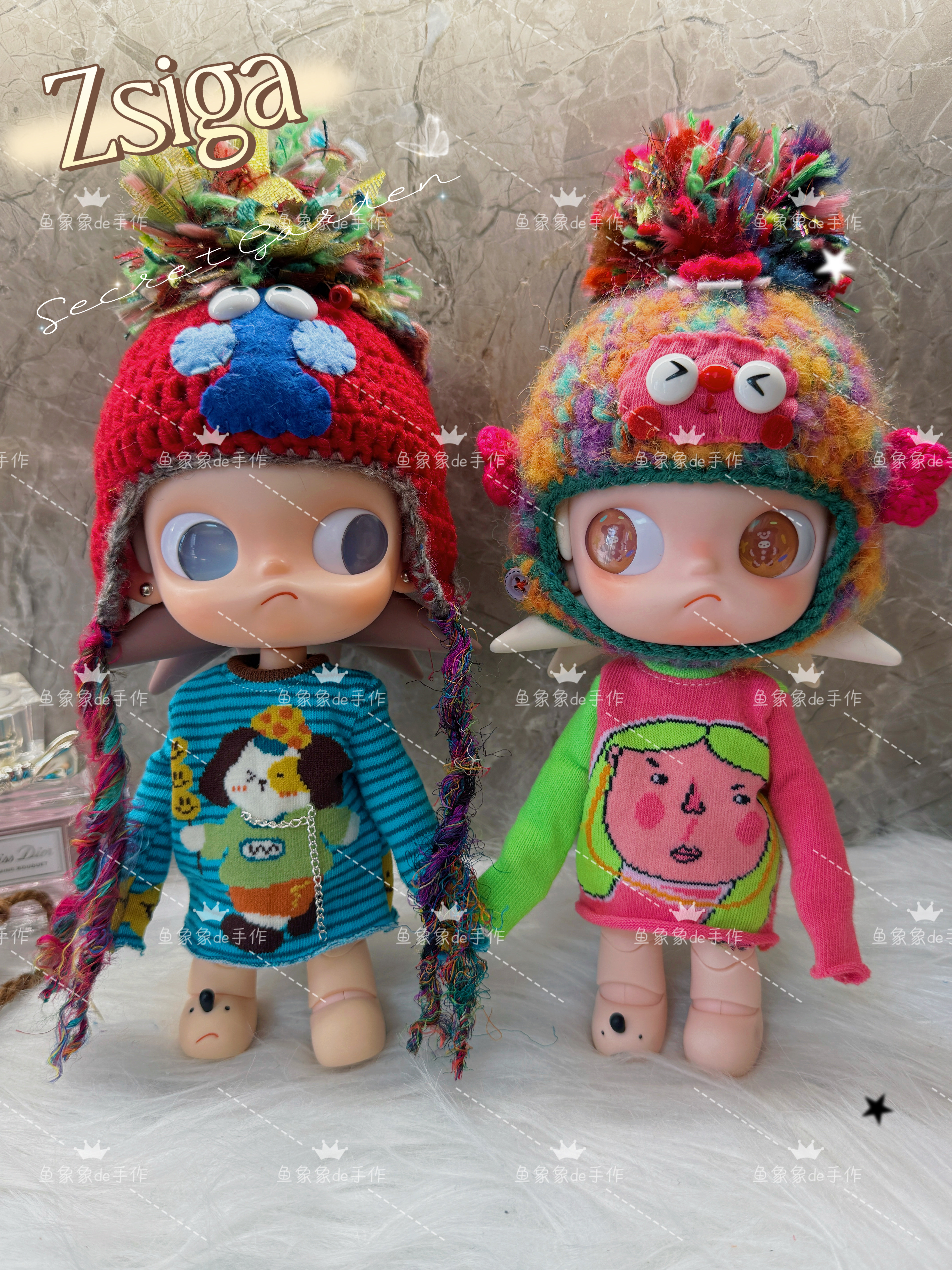 超萌Zsiga嘎子姐可动人偶娃衣穿搭配饰可爱表情包卡通球球帽子,淘宝优惠券,粉丝福利购,淘宝优惠卷