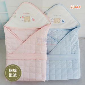 小狗比格 秋冬纯棉加厚抱毯夹厚棉婴幼儿加大抱被包邮100*100cm