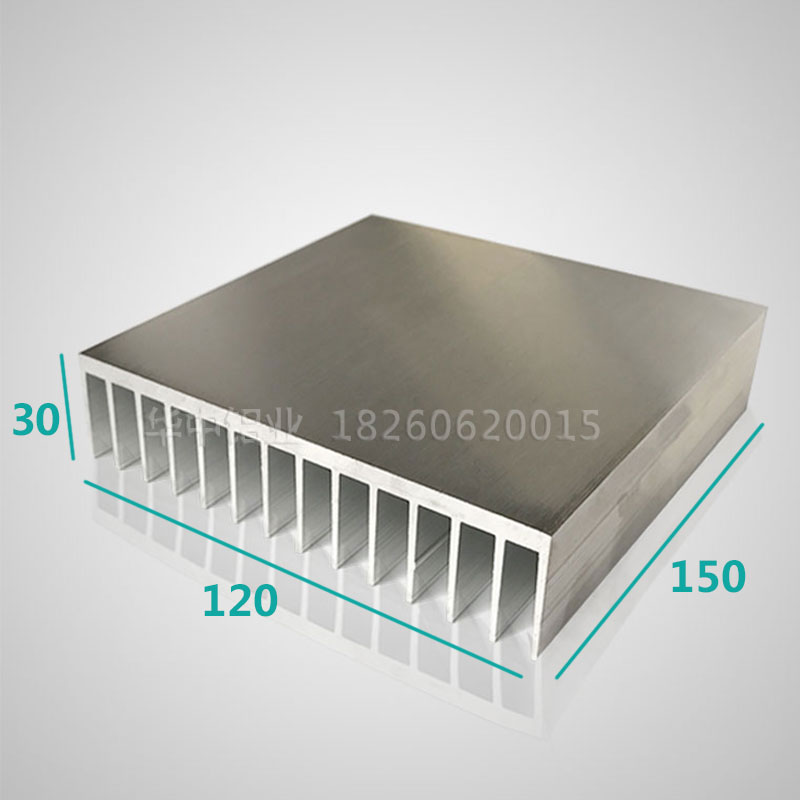 华中电子铝散热器大功率散热片铝型材散热铝材宽120高30长200现货 - 图0