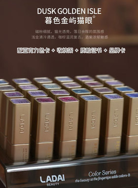 啦黛新款24色暮色金屿猫眼甲油胶