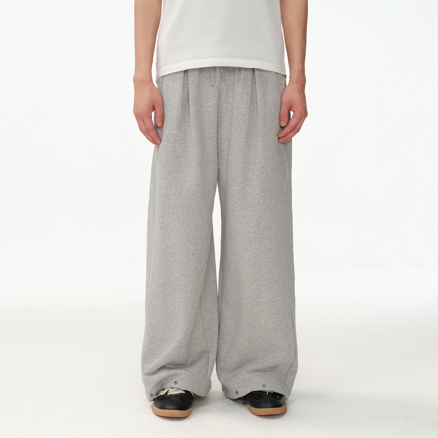 BIPOLAR分割收口卫裤休闲美式运动宽松阔腿街头嘻哈跳舞长裤男女,淘宝优惠券,粉丝福利购,淘宝优惠卷