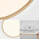 Natural log style lamps, ultra-thin bedroom lamp, ceiling lamp, minimalist round study, corridor, balcony, room eye protection lamp