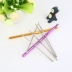 Dụng cụ đan hộ gia đình áo len kim DIY Hướng dẫn móc màu cộng với bạc kim loại crochet da đặt 22 - Công cụ & vật liệu may DIY Công cụ & vật liệu may DIY