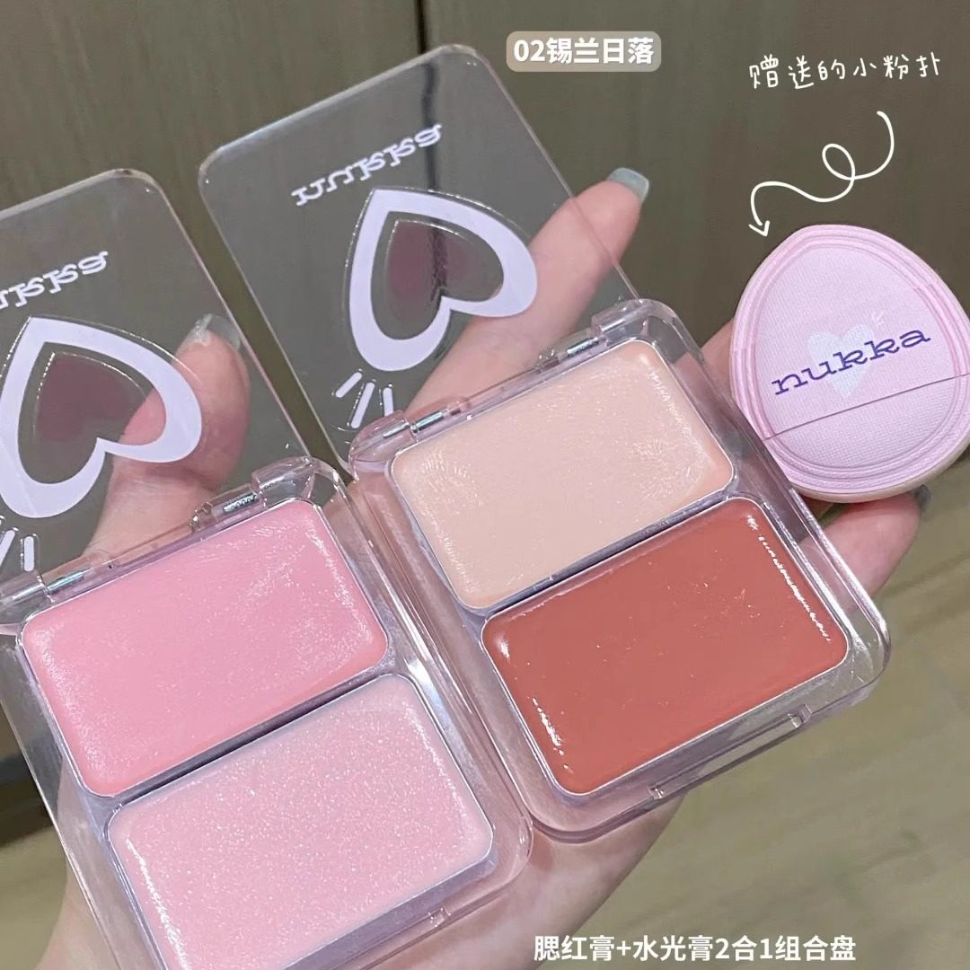 元气法则双拼腮红膏女腮红高光修容三合一哑光膨胀色提亮显色腮红,淘宝优惠券,粉丝福利购,淘宝优惠卷