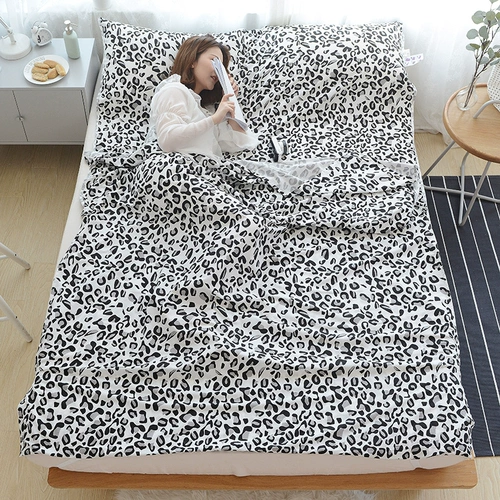 Хлопковый спальный мешок для путешествий для выхода на улицу, портативная простыня для взрослых для двоих