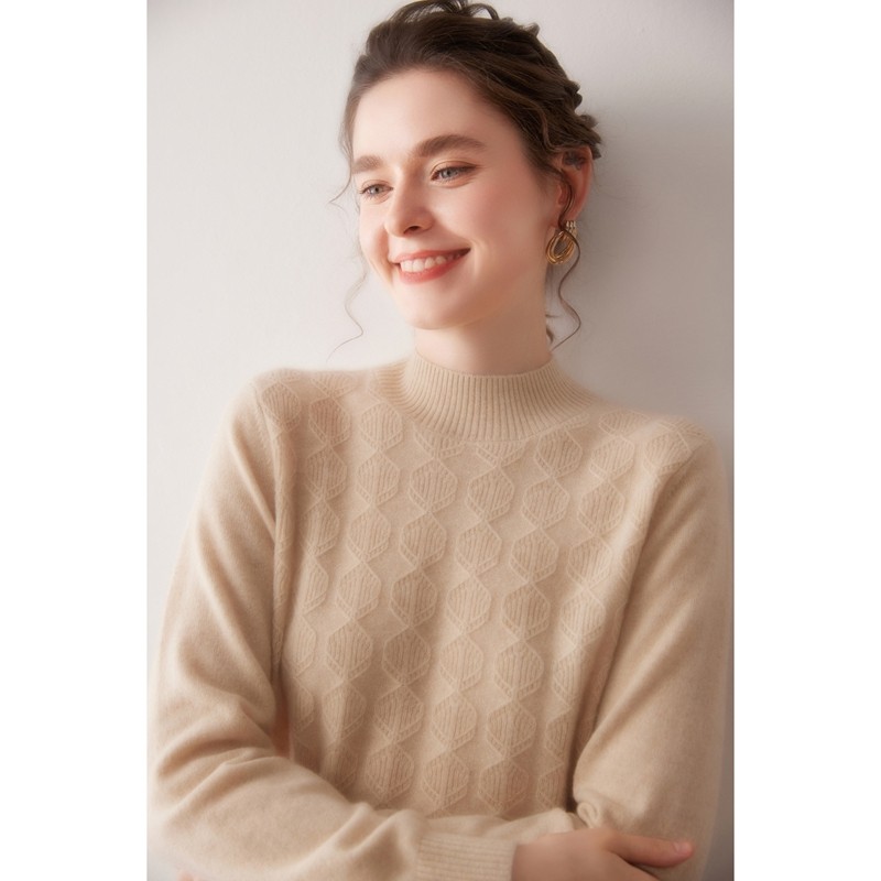 VERSETHDI诗弟！100%山羊绒衫女半高领打底衫毛衣针织衫秋冬新款,淘宝优惠券,粉丝福利购,淘宝优惠卷