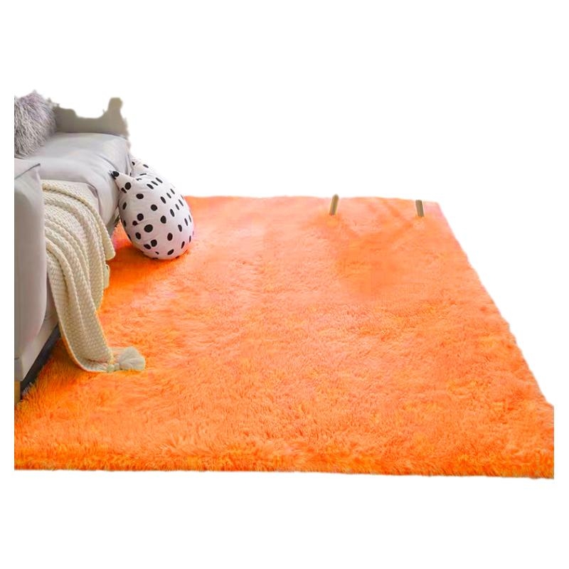 地毯卧室ins风床边客厅茶几毯丝毛绒懒人地垫少女心飘窗定制地毯