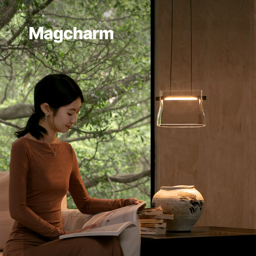 诺克Magcharm晴澈创意床头吊灯卧室吊线灯艺术过道吧台玄关小吊灯 - 图1