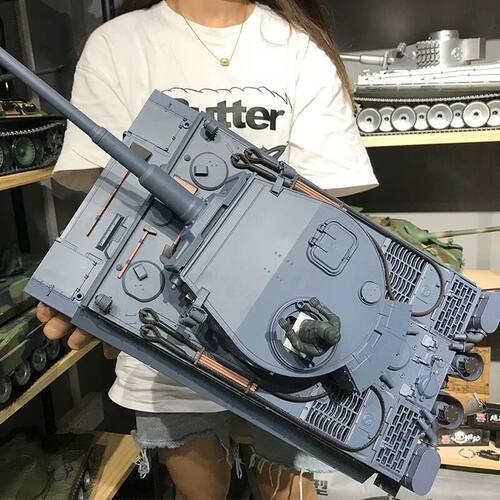 恒龙虎式遥控坦克模型玩具金属合金履带式电动对战可发射3818男孩 - 图2