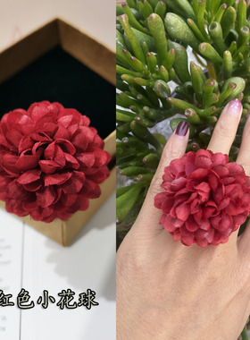 花朵戒指布艺可调节指围旅游拍照