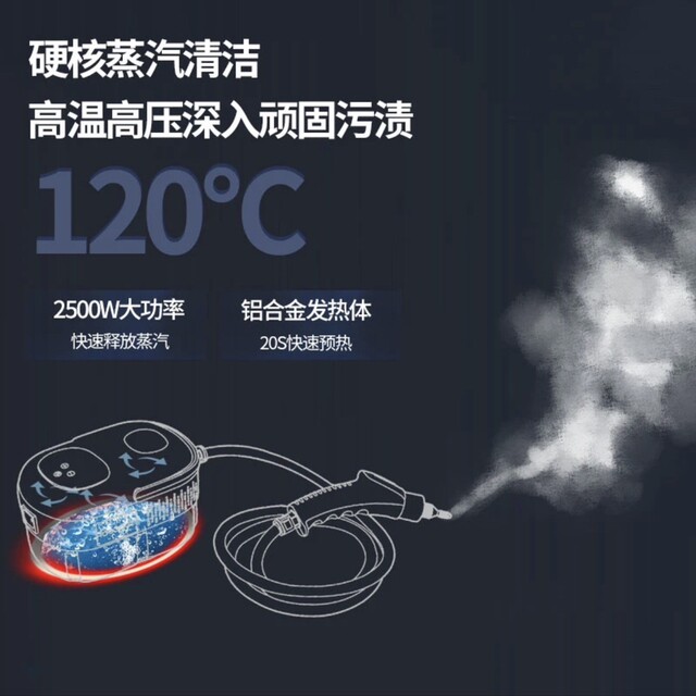 110V steam cleaning machine handheld high temperature and high pressure formaldehyde removal gun outlet special range hood air conditioning cleaning machine