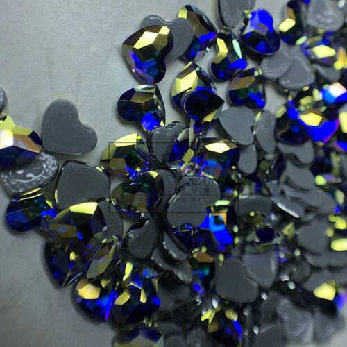 正品奥地利施家水晶爱心款美甲心形钻2808桃心平底异型烫钻服装钻 - 图2