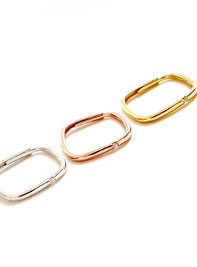 老银号纯银微镶S925锆石新款金色