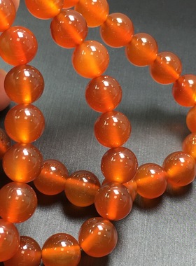 玛瑙未镶嵌自然新品红手链女