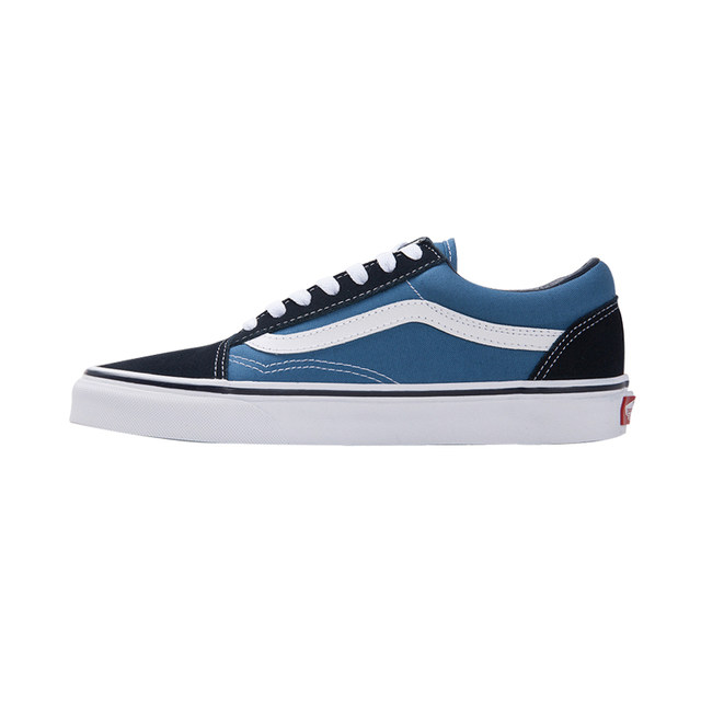 navy blue low top vans
