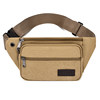 Canvas wear-resistant construction site outdoor crossbody waist bag