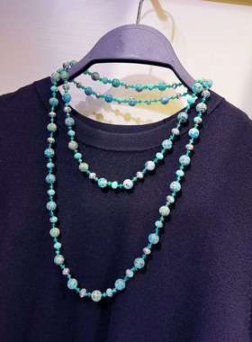 原创设计长款项链挂件通勤气质