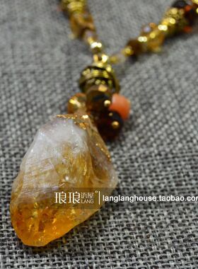 个性原石项链！小众时尚挂链