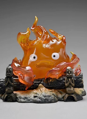 卡西法小夜灯桌面摆件手办玩具礼物宫崎骏电影火苗哈尔的移动城堡