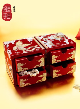 螺钿漆器首饰盒结婚礼物