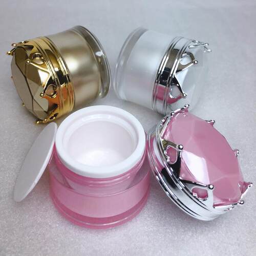 51015g高档分装瓶化妆品小样板护肤品日晚纹绣膏霜塑料包装中药瓶 - 图1