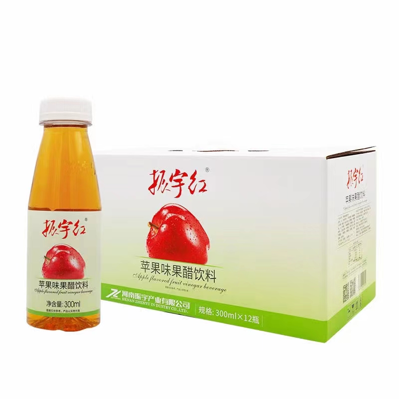 河南三门峡灵宝振宇红苹果醋酸甜清爽美味可口300ml12瓶装包邮 - 图1