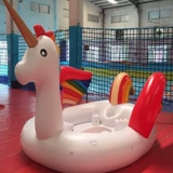 Большой надувной водный пляжный бассейн, игрушка, единорог