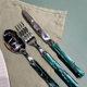 Italian Rivadossi bamboo joint knife and fork spoon 304 stainless steel steak knife imported high-end western dining tableware set